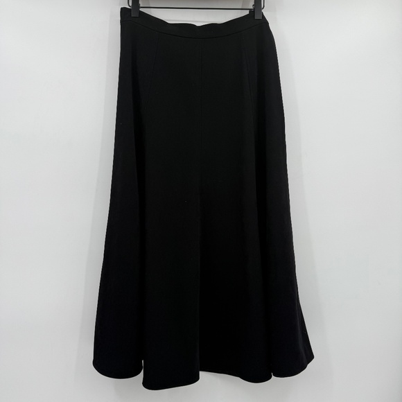 Coldwater Creek Skirt Women 10P Black Maxi Velvet Stretch Witchy Goth Minimal - Picture 1 of 9